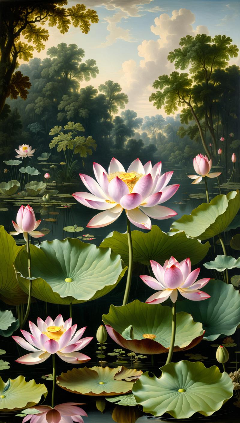 02983-207619343-the lotus pond by edward nash, in the style of rococo still-lifes, ernst haeckel, jacob van ruisdael, ary scheffer, naturalistic.png